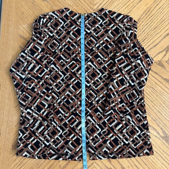 Alfred Dunner Womens Sz 12 Open Front Jacket Long Sleeve Cotton Stretch - Picture 8 of 10